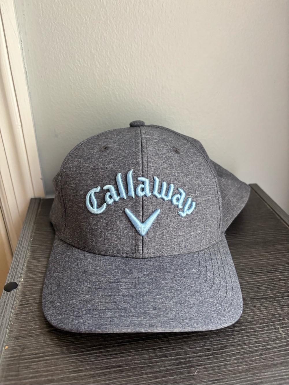 Callaway Gray Cap with Light Blue Logo